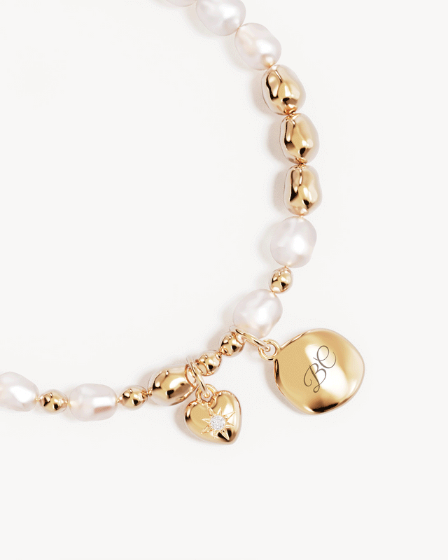 18k Gold Vermeil Love Unbound Pearl Bracelet