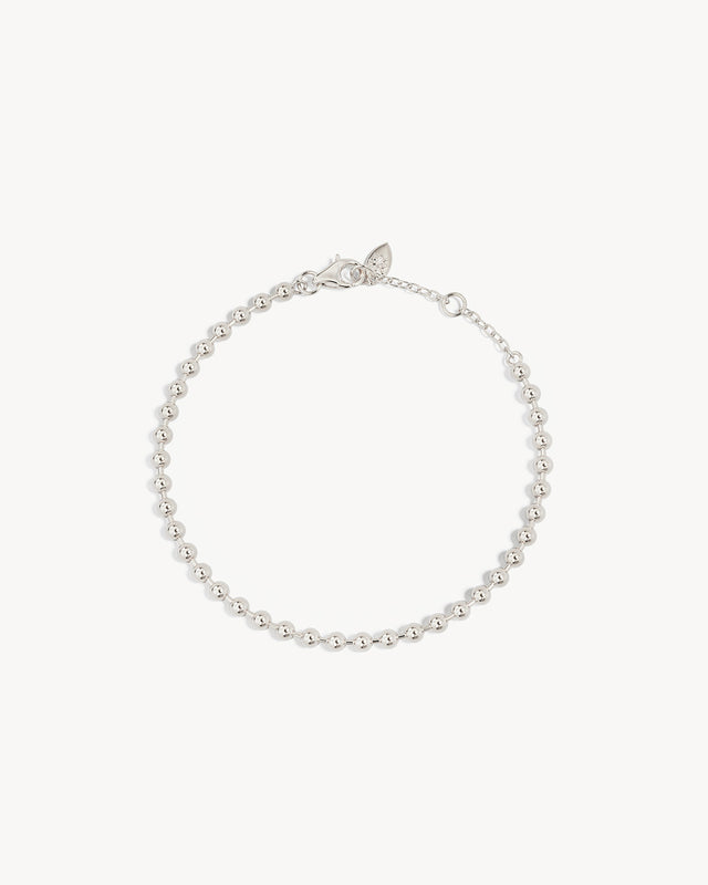 Sterling Silver Ball Chain Bracelet - 3mm