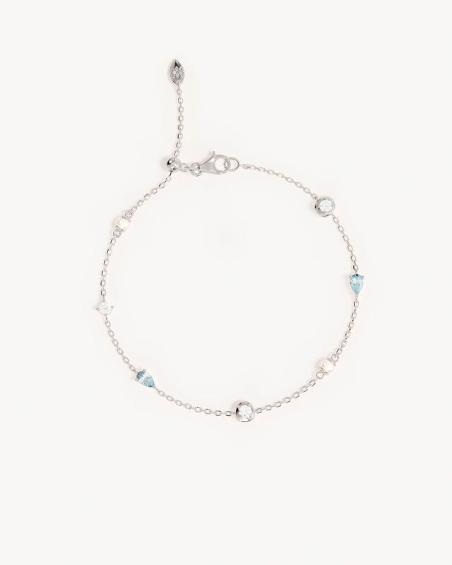 Sterling Silver Breathe In Stillness Bracelet