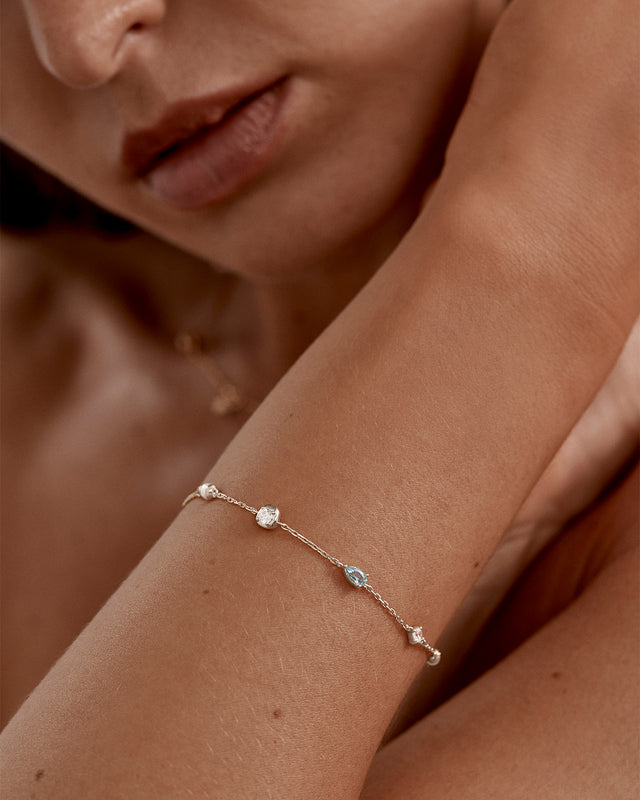 Sterling Silver Breathe In Stillness Bracelet