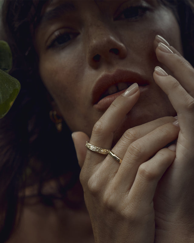 18k Gold Vermeil Lover Medium Ring