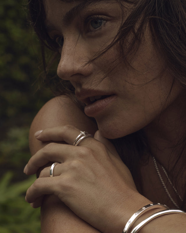 Sterling Silver Live in Light Ring