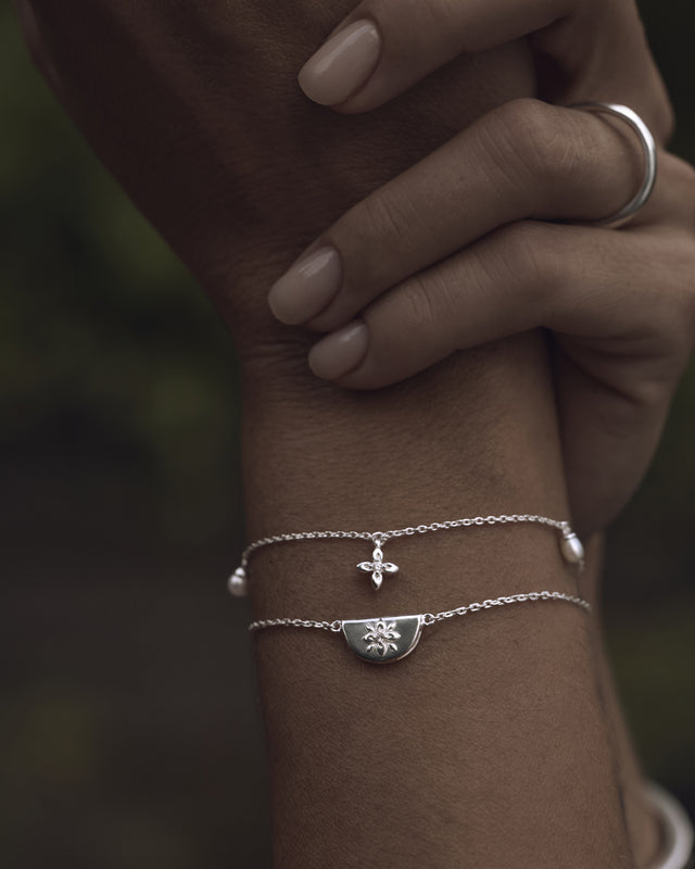 Sterling Silver Live in Peace Bracelet