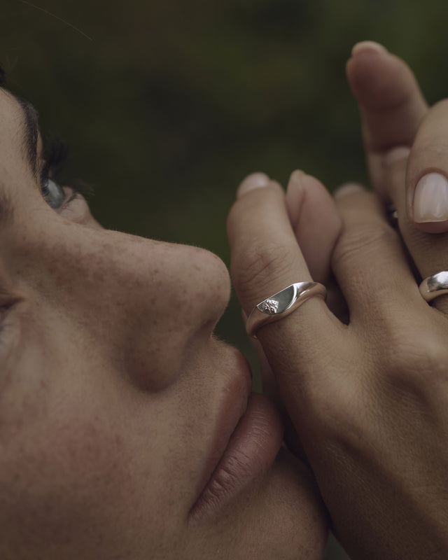 Sterling Silver Lotus Ring