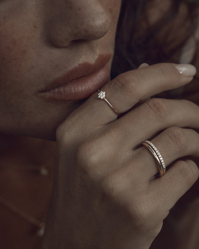 14k Solid Gold Bold Purity Ring