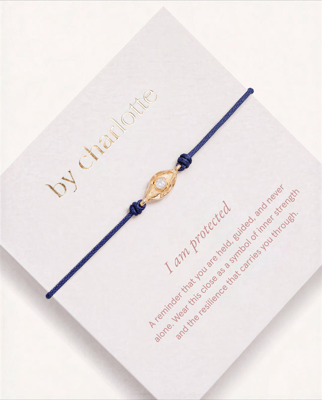 18k Gold Vermeil I Am Protected Cord Bracelet