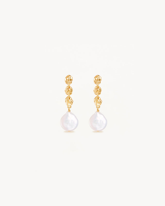 18k Gold Vermeil Grow With Grace Pearl Earrings