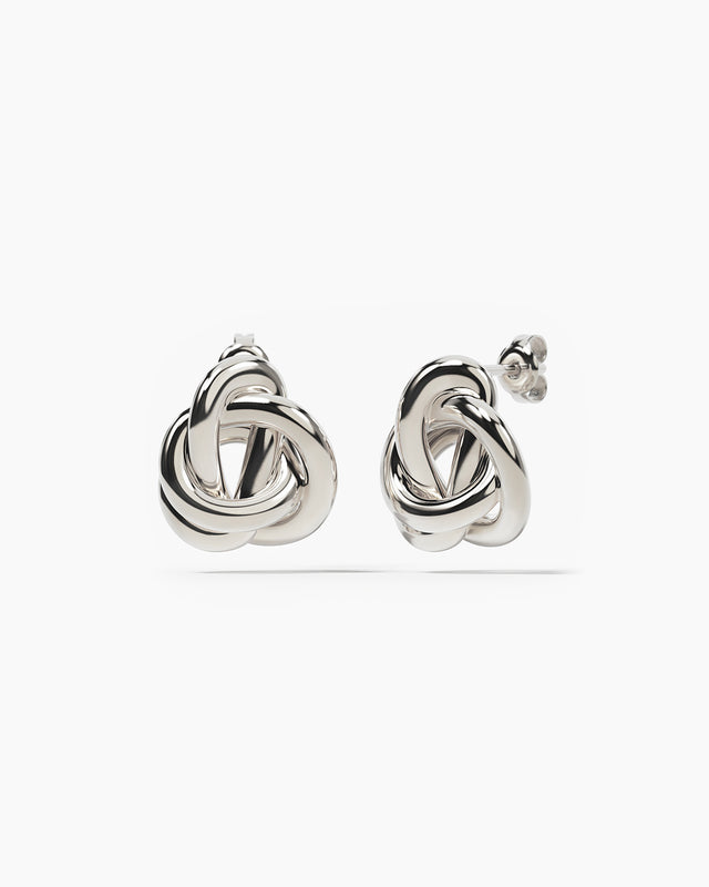 Sterling Silver Endless Love Statement Earrings