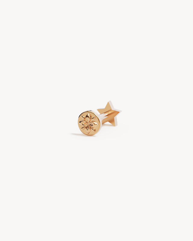 14k Solid Gold Estelle Lab-Grown Diamond Cartilage Earring