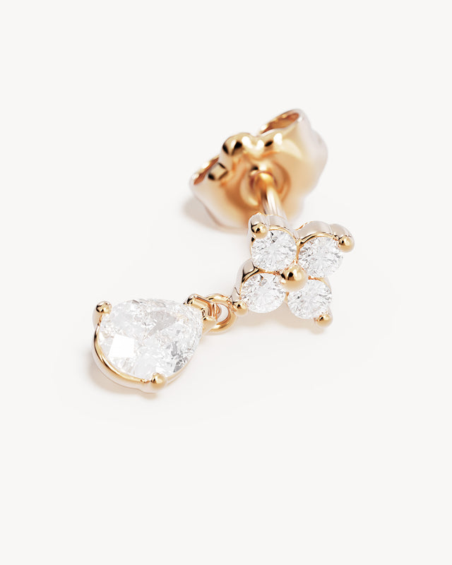 18k Solid Gold Renewal 0.28ct Lab Grown Diamond Earring