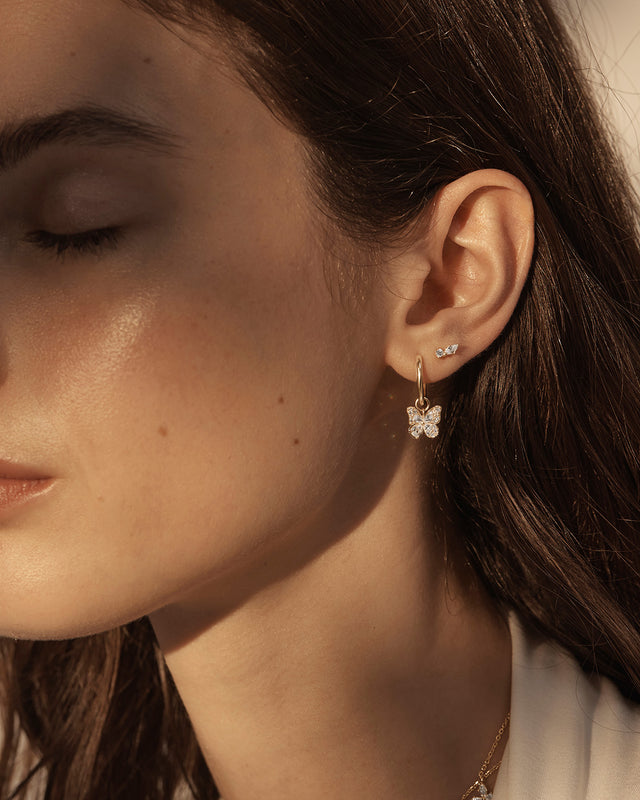 18k Gold Vermeil I Believe, I Become Hoops