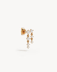 9k Solid Gold She Will Rise 0.2ct Lab-Grown Diamond Drop Earring - Right
