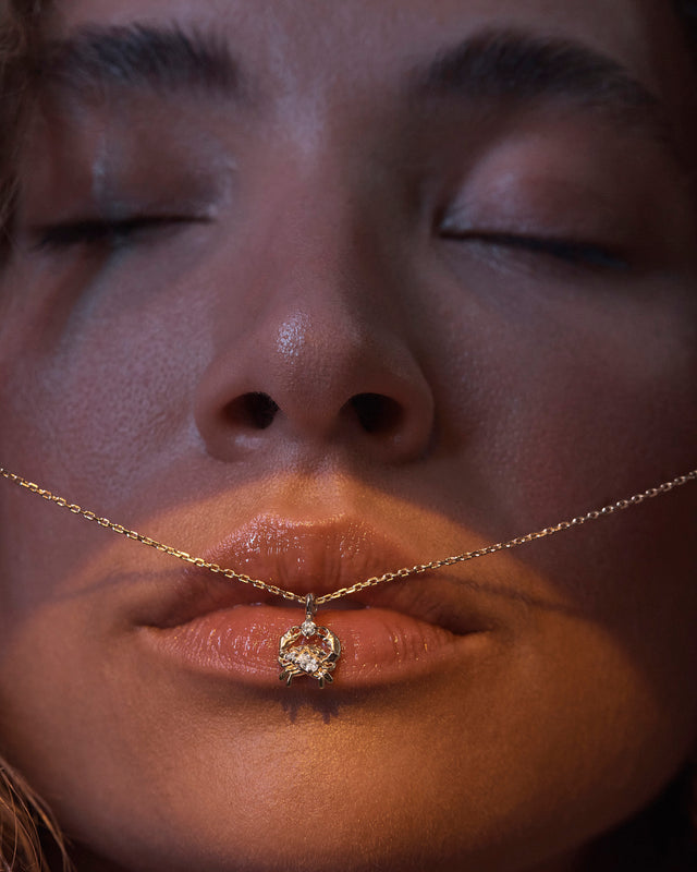 18k Gold Vermeil You Are Magic Zodiac Necklace Cancer