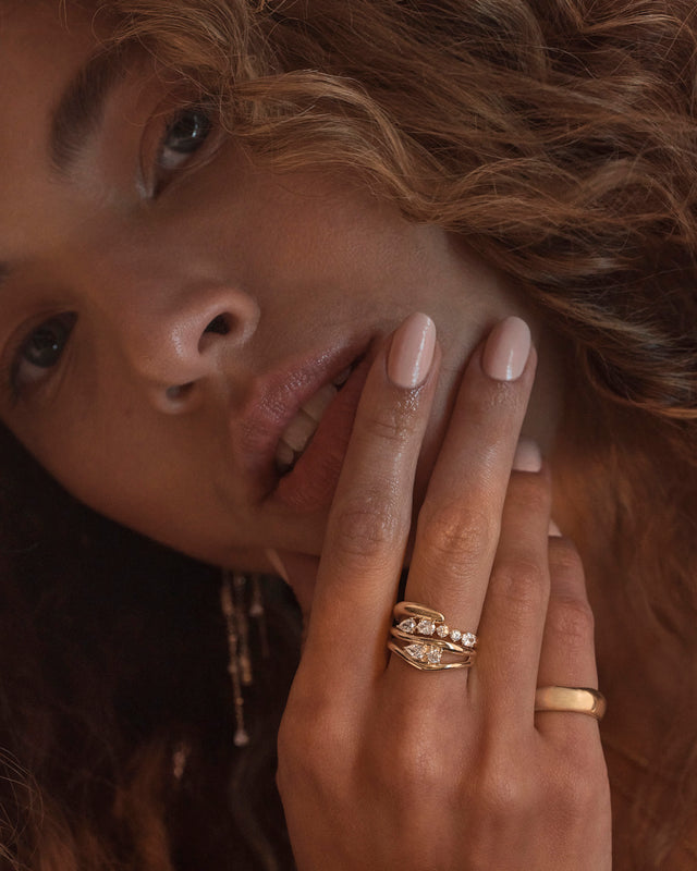 18k Gold Vermeil Celestial Path Ring
