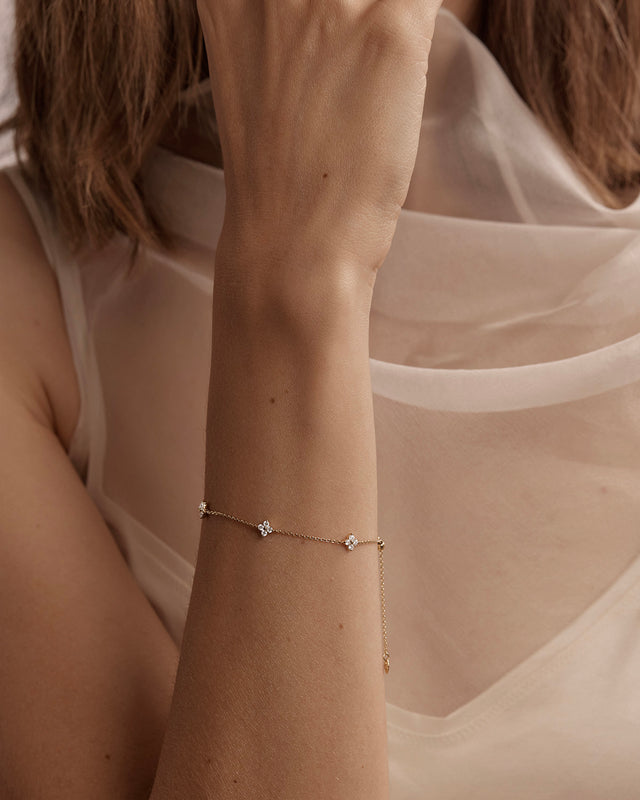 18k Solid Gold Renewal 0.9ct Lab Grown Diamond Bracelet