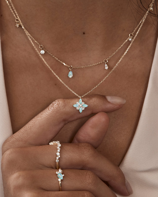 9k Solid Gold Enchanted Light Lab-Grown Diamond Choker