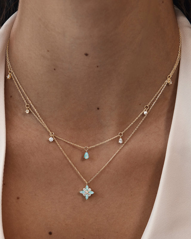 9k Solid Gold Enchanted Light Lab-Grown Diamond Choker