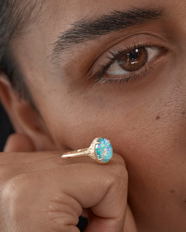9k Solid Gold Enchanted Garden Ring