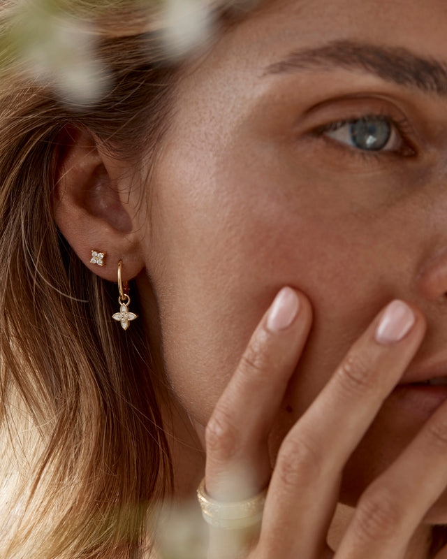 18k Gold Vermeil Embrace Your Journey Hoops