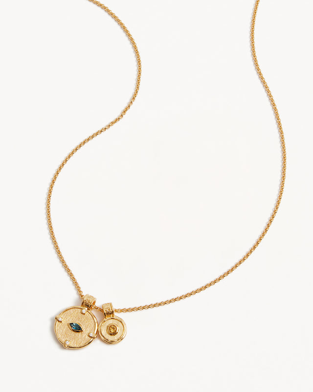 18k Gold Vermeil Protection of Eye Necklace