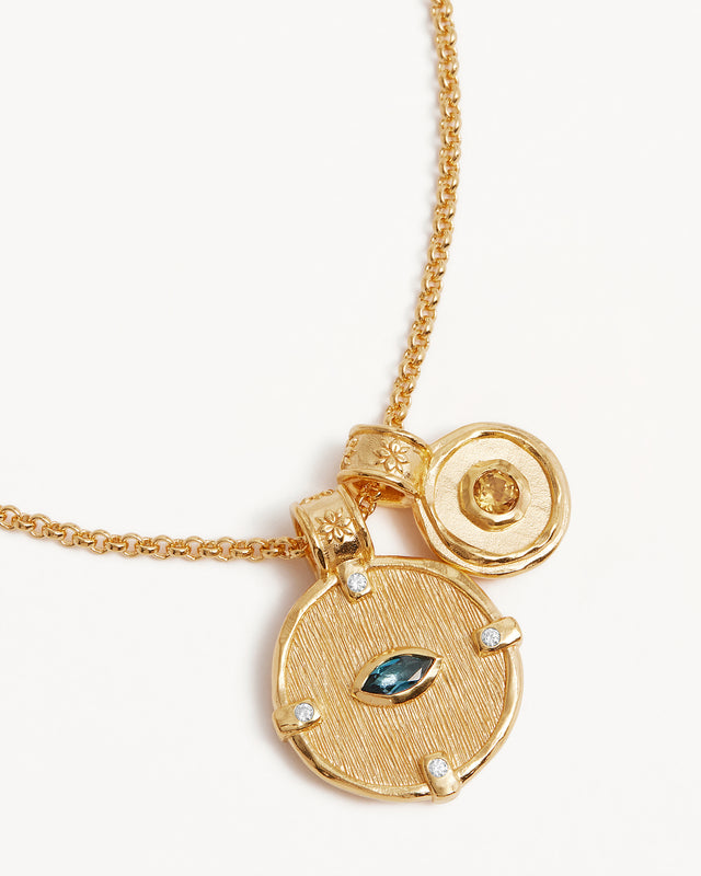 18k Gold Vermeil Protection of Eye Necklace