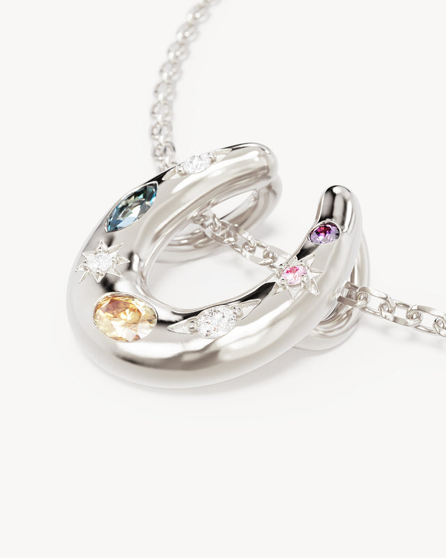 Sterling Silver Lucky Horseshoe Necklace