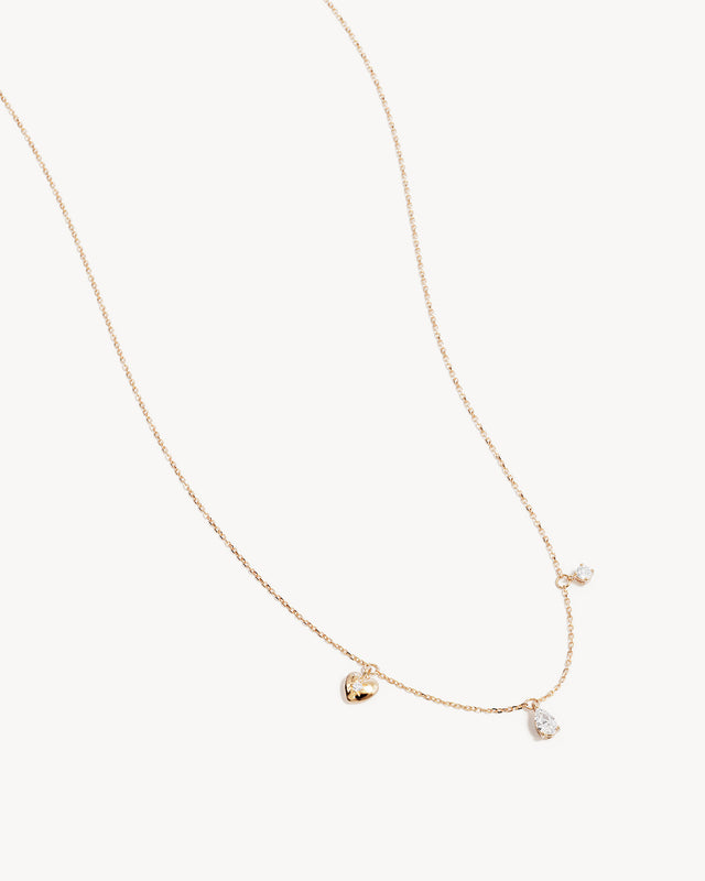 9k Solid Gold With Every Breath Necklace
