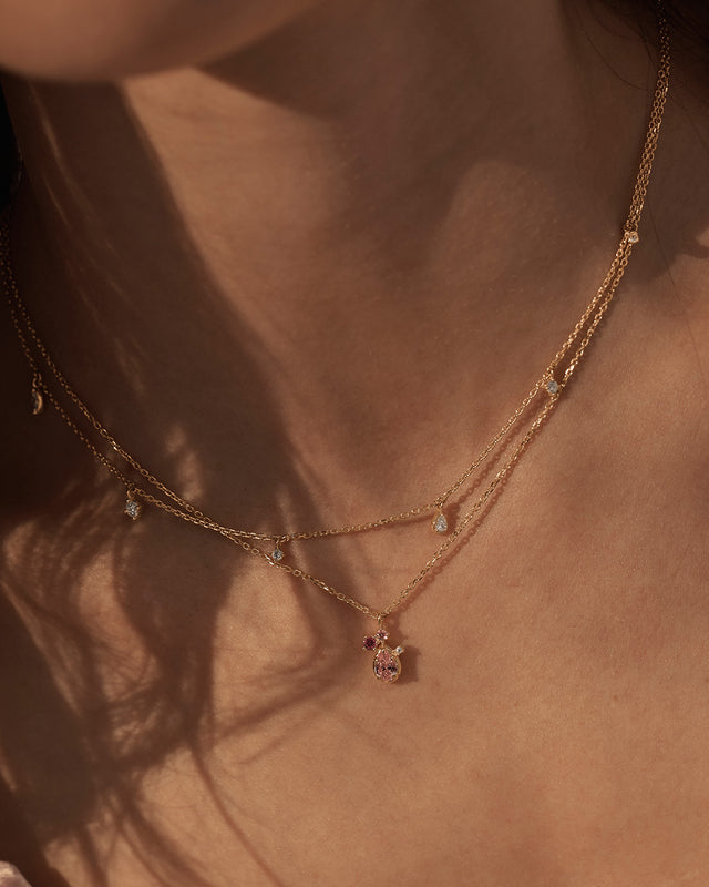 18k Gold Vermeil Scattered Light Choker