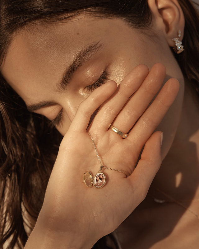 18k Gold Vermeil With Freedom I Become Locket Pendant