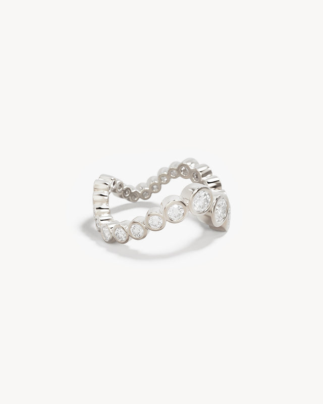 Sterling Silver Tides of Summer Ring