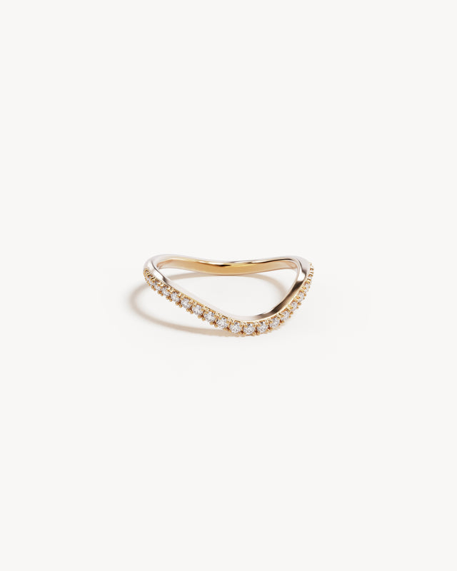 9k Solid Gold Sunkissed Lab-Grown Diamond Ring