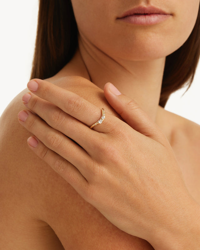 9k Solid Gold Morning Light Lab-Grown Diamond Ring