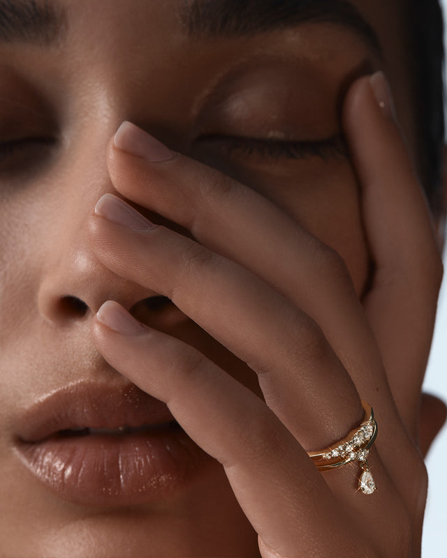 9k Solid Gold Sunkissed Stillness Lab-Grown Diamond Ring