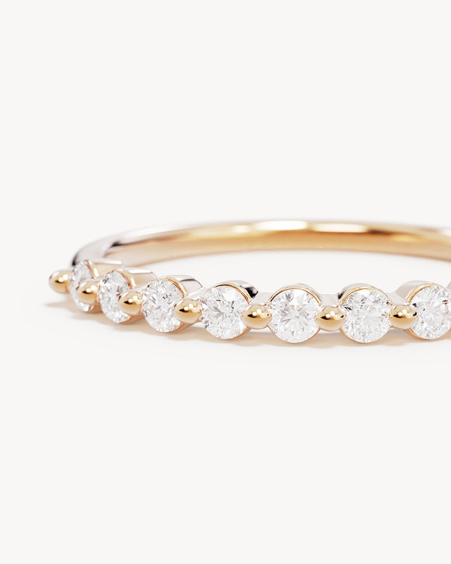 18k Solid Gold Droplets 0.35ct Lab Grown Diamond Ring