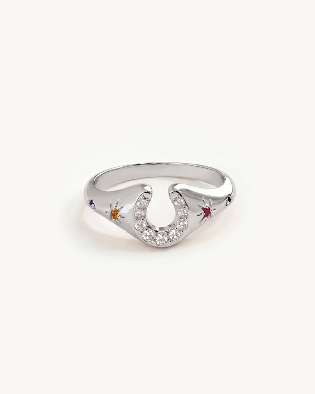Sterling Silver Lucky Horseshoe Ring