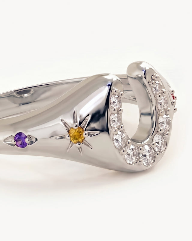 Sterling Silver Lucky Horseshoe Ring