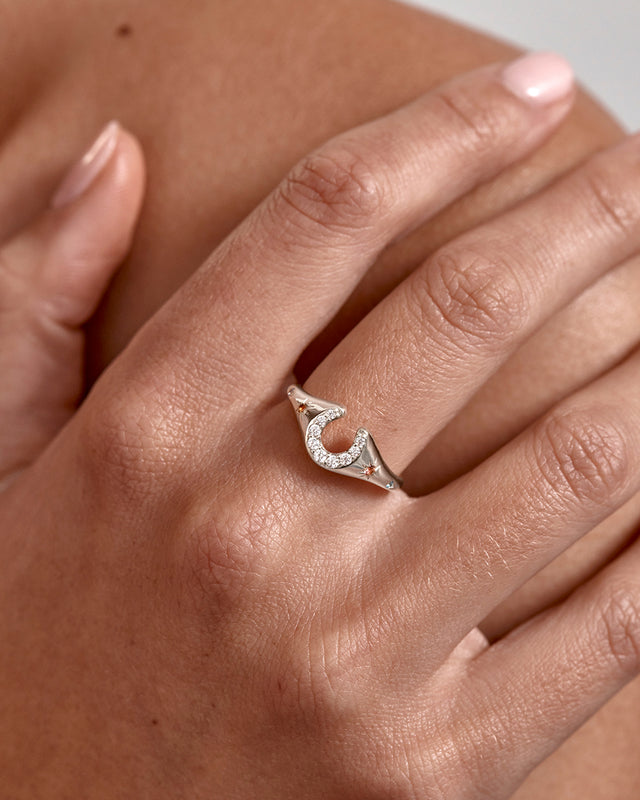 Sterling Silver Lucky Horseshoe Ring