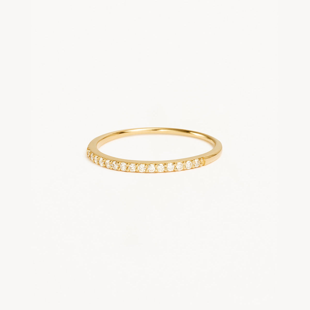 14k Solid Gold Diamond Halo Ring – by charlotte