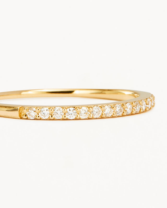 14k Solid Gold Diamond Halo Ring