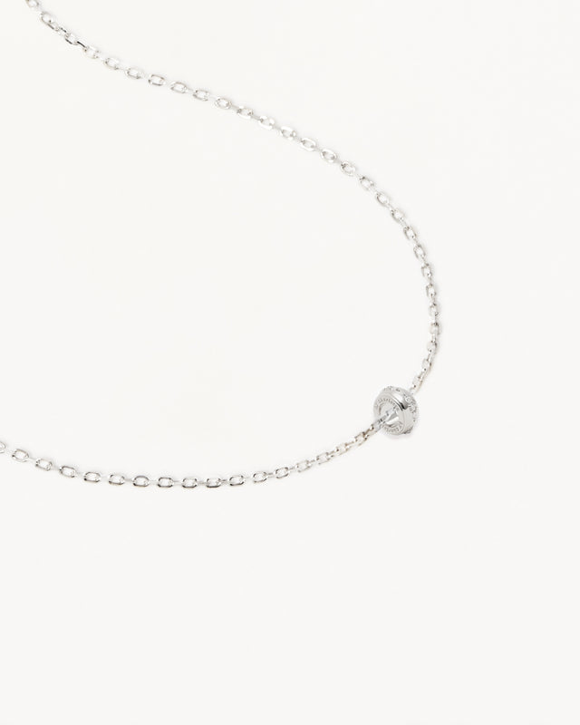 Sterling Silver 18" In Bloom Petal Charm Necklace