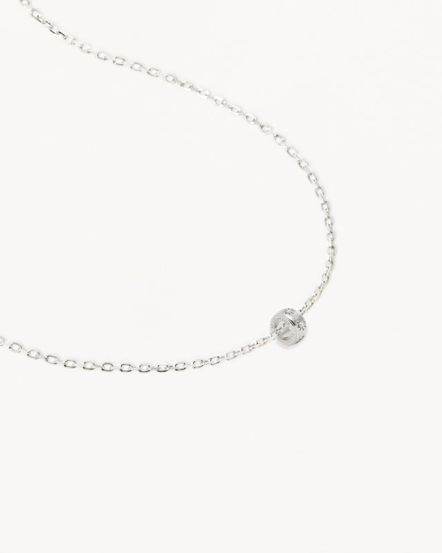Sterling Silver 18" New Beginnings Lotus Petal Charm Necklace
