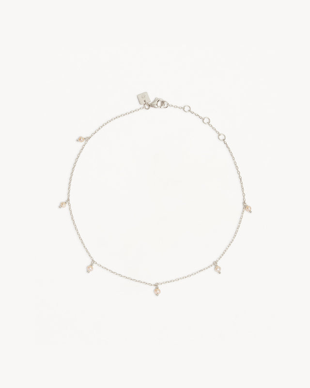 Sterling Silver Peace Anklet