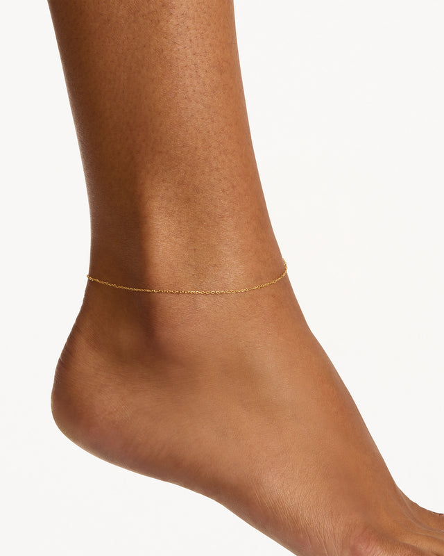 18k Gold Vermeil Infinity Anklet