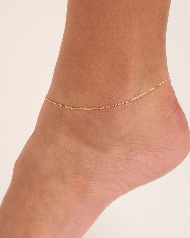 18k Gold Vermeil Infinity Anklet