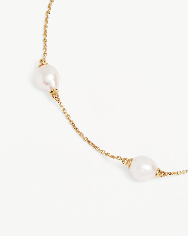 18k Gold Vermeil Harmony Pearl Anklet