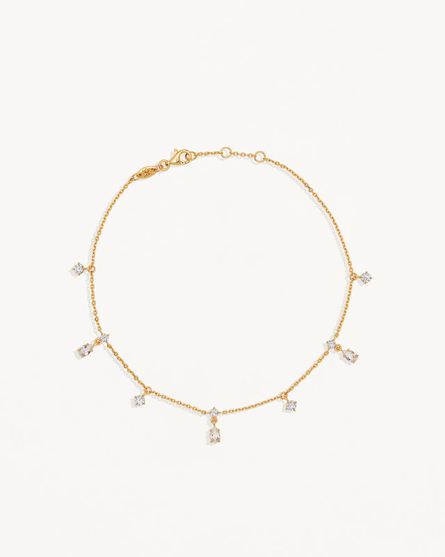 18k Gold Vermeil No Rain, No Flowers Anklet