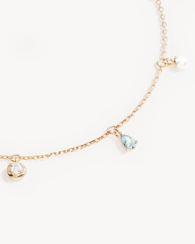 18k Gold Vermeil Breathe in Stillness Anklet