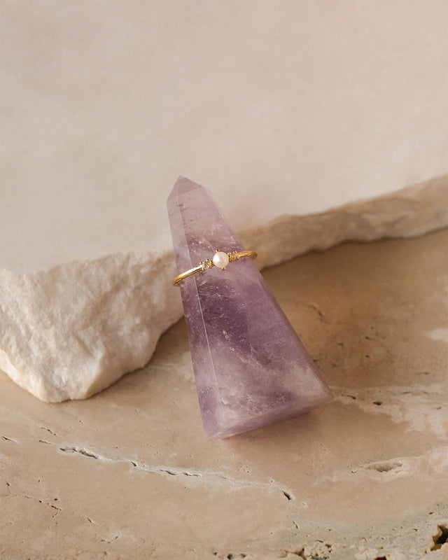 Amethyst Crystal Ring Stand