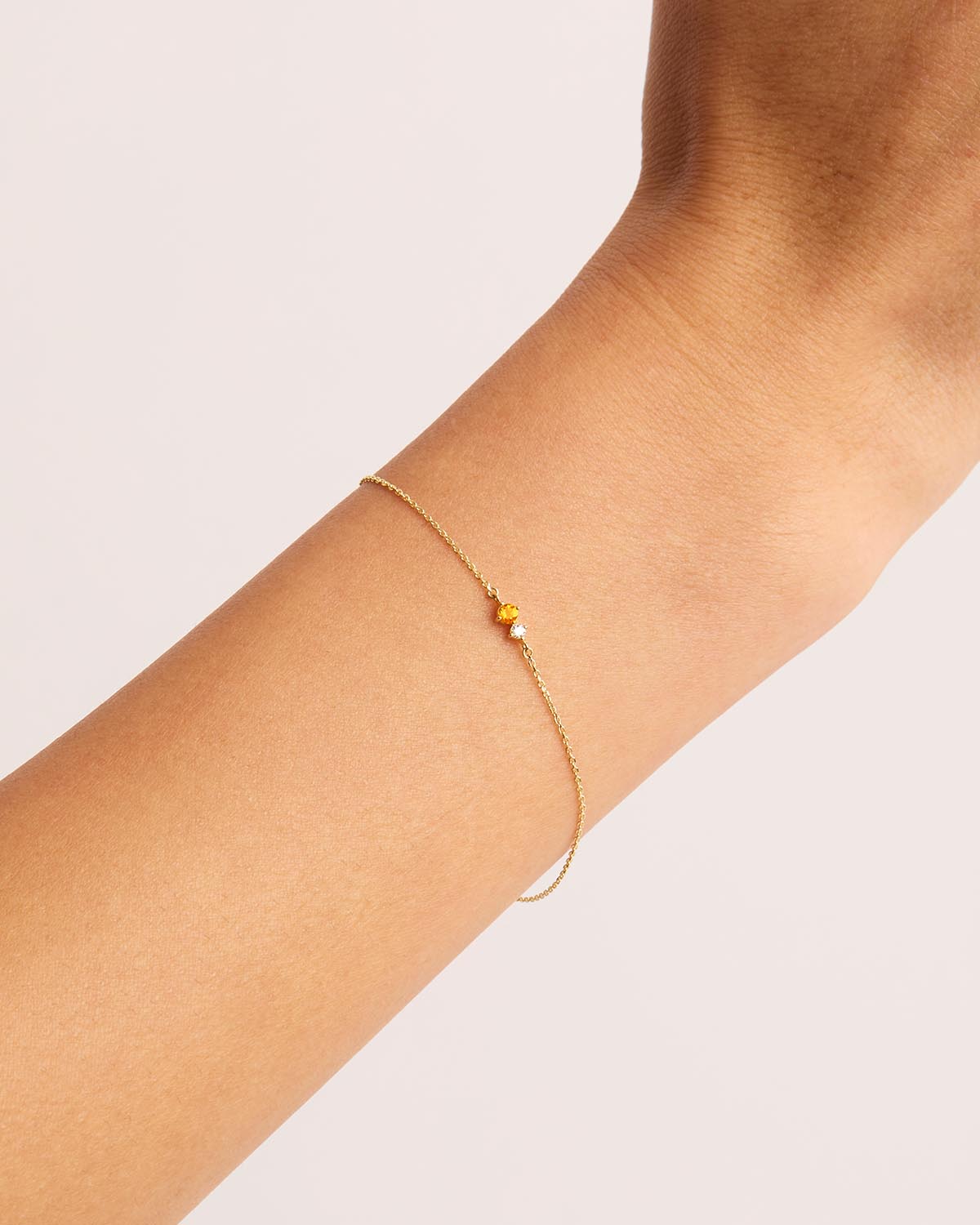 14k gold on sale birthstone bracelet