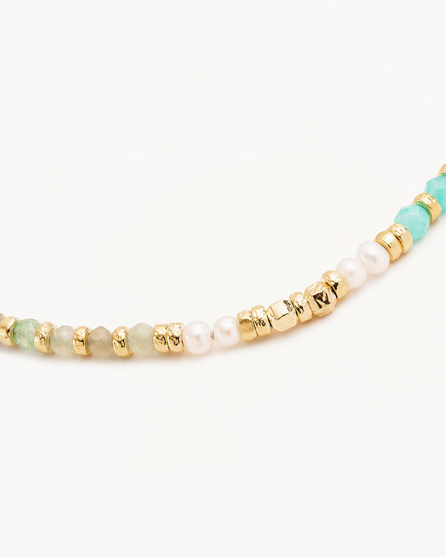 18k Gold Vermeil Harmony Crystal Pearl Bracelet